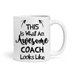 Misaavi This is What an Awesome Coach Looks Like, Choose Your Favorite from List, Best Coffee Mug Gift Idea 11oz/325ml Ceramic Coffee/Tea/Milk Mug. (Coach)