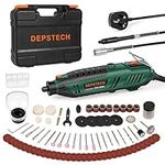 DEPSTECH Rotary Tool Kit, 200W Rotary Multi Tool 6 Variable Speed 10000-40000RPM with Keyless Chuck and Flex Shaft, 128pcs Accessories Set for DIY Craft, Engraving, Cutting, Sanding, Polishing-DM200A