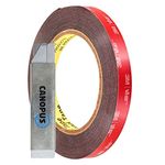 CANOPUS Double Sided Tape Heavy 3M Duty Black VHB 5952 (12.7 mm x 4.5 m) Waterproof Extra Strong Mounting Foam Tape for Led Strip Lights, Home, Automotive, Indoor and Outdoor use