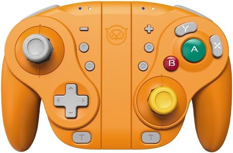 NYXI Wizard Spice Orange Style Wireless Gamecube Controller, Wizard switch controller with Hall Effect Joystick, Programmable, Mechanical Trigger, 6-Axis Gyro, Turbo & Vibration