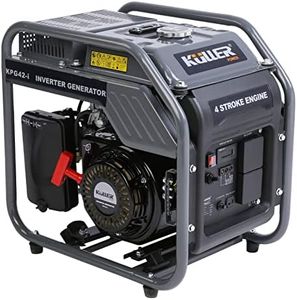 KULLER Inverter Generator 4.2KW Max 3.5KW Rated Pure Sine Wave Single-Phase Petrol DC Output Camping