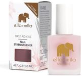 ella+mila "First Aid Kiss" Nail Strengthener and Growth treatment- Nail Repair Solution & Growth Treatment for Thin, Brittle & Damaged Nails - Nail Hardener with Vitamin E (0.45 fl oz)