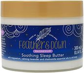 Feather & Down Magnesium Soothing Sleep Butter (300ml) - With magnesium, calming lavender & chamomile essential oils to aid sleep. Vegan Friendly & Cruelty Free