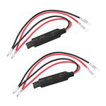 Keenso 10W LED Light Load Resistor In-line Motorcycle Resistors LED Turn Signal Indicator Fix Error Flash Controller (2 PCS)