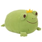 CAZOYEE Super Soft Frog Plush,Cute Frog Stuffed Animal With Smile Face,Squishy Frog Plush Pillow,Adorable Plush Frog Toy Gift For Kids Children Girls Boys,Unique Frog Plushies Decoration