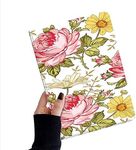 kaidisen Flower Pattern Case Compatible with iPad Air 5th 4th Generation 10.9 inch iPad Air 11 inch M2 Case Floral Illustration Cover with Pencil Holder,Color 8