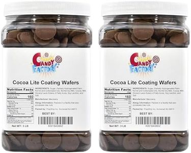 Sarah's Candy Factory Coating Melting Wafers Lite Chocolate in Jar, Kosher and Gluten Free, 3 Lbs 2 PACK