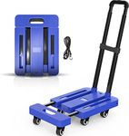 XXSSIER Foldable Platform Trolley for Heavy Weight/Material Handling Goods with Capacity of 150KG with 6 Wheels (Includes String and Trolley)