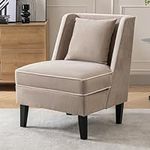 Merax Upholstered Armless Accent Ch
