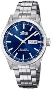 Lotus Reloj Hombre 18670/3 Acero Clasico Caja de Acero Inoxidable 316l Plateado Correa de Acero Inoxidable 316l Plateado