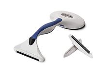 Gleener Ultimate Fuzz Remover Fabric Shaver & Lint Brush | Adjustable Depiller for Clothes & Furniture (Navy)