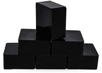 Set of 6 Black Pure Filtered Square Beeswaxes 2.4 oz