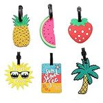 Luggage Tags for Kids Cute Travel Suitcase Tags Luggage Labels for Suitcase School Bag Backpack Travel Bag -Set of 6