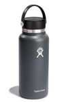 Hydro Flask Water Bottle - Stainless Steel & Vacuum Insulated - Wide Mouth 2.0 with Leak Proof Flex Cap - 32 oz, Stone