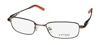 Timex Tmx Drone Rectangular Shape Lenses Full-Rim Classic Eyeglass Frame/Glasses, Brown