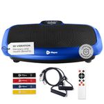 LifePro 3D Vibration Plate Exercise Machine - Dual Motor Oscillation, Pulsation 3D Motion Vibration Platform - Full Whole Body Vibration Machine for Home Fitness (Blue)