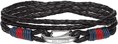 Tommy Hilfiger Jewelry Men's Leather Bracelet Black - 2700534