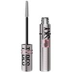 Maybelline New York Lash Sensational Sky Tubes Washable Tubing Mascara Makeup, Lengthening, 1 Swipe Warm Water Removal, Caring Tubing Formula, Very Black, 7.2 ml