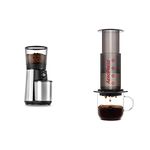 OXO Brew Conical Burr Coffee Grinder + AeroPress Original Coffee and Espresso Maker