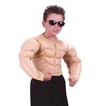 Fun World Muscle Shirt Costume, Small 4-6, Multicolor