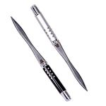 LdawyDE Letter Opener, Metal Letter Openers for Ladies Men Letter Openers Envelope Express File Document Unpack Box Packages Cutter Split File Envelopes Stationery for School Office Home (2pcs -C)