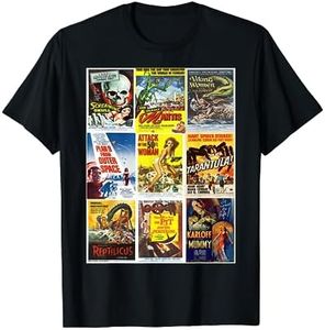 B Movie Poster Collection, Classic Sci-Fi Horror Monsters T-Shirt