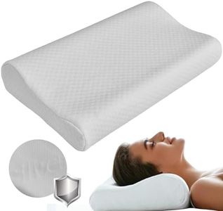 DREAM HAVEN - Cuscino Cervicale per Dormire Ortopedico, Guanciale Memory Foam Antirussamento, Supporto per il Collo e Antireflusso, Cuscino letto con Federa Lavabile Anti acaro e Anallergico