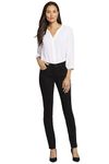 NYDJ Women's Alina Skinny Jeans, Black 2404, 12