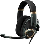 EPOS H6PRO Open Acoustic Professional Gaming Headset; Detachable Lift-to-Mute Mic; Lightweight, Comfortable, Durable; PC, Xbox, Playstation, Switch Compatible; Wired Headset (Racing Green)