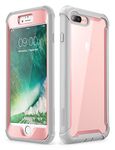 i-Blason Ares Series Bumper Cover Case for iPhone 8 Plus/iPhone 7 Plus with Built-in Screen Protector (Pink)