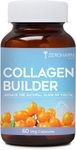 ZEROHARM Collagen Builder Anti-Aging Supplements For Women,Natural,Youthful Glow,Wrinkle-Free Skin,Promotes Skin Regeneration,Improves Skin Elasticity,Silica&Hyaluronic Acid.,Capsule