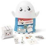 LankyBox Ghosty Glow Mystery Box – Mystery Box with 6 Exciting Toys to Discover inside, Officially Licensed LankyBox Merch, White