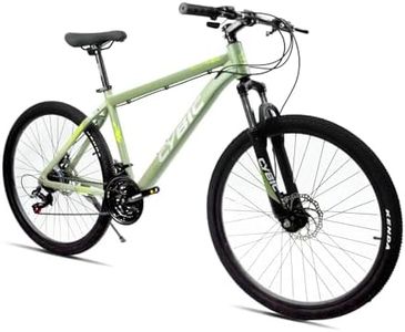 CYBIC 26 inch Mountain Bike for Man, Aluminum Frame, Suspension Fork, Disc Brake, 26 inch Bicycle, Multiple Colors for Adults (26IN, Green)