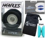Henrys VIPER YoYo (Black) Professional Ball Bearing YoYo +Instructional Booklet of Tricks & Travel Bag! Pro YoYos For Kids and Adults!