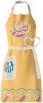 Aprons for Women with Pockets - Vintage Apron Meets Waterproof Apron - Stylish Kitchen Aprons for Cooking - Durable & Chic