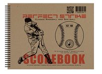 Perfect Strike Baseball SCOREBOOK with rules and scoring instructions : Heavy duty. Great for youth and adult baseball. (1 Book) (1)