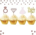 JeVenis 36 Pcs Bride to be Cupcake 