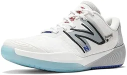 New Balance Men's FuelCell 996v5 Pickleball Indoor Court Shoe, White/Grey/Team Royal, 12 US