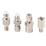 FME to SMA Adapter, 4Pcs FME to SMA Connector Aerial Adapter Cable DAB Coaxial Antenna Converter SMA Coaxial Connector SMA FME Coax Adapter WiFi Antenna Adapter RF Coaxial Connector