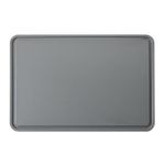 KitchenAid Classic Plastic Cutting Board with Perimeter Trench and Non Slip Edges, Dishwasher Safe, 12 inch x 18 inch, Gray