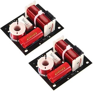 2pcs 400W Speaker Frequency Divider 2 Way Treble/Bass 2 Unit Hi-Fi Audio Speaker Crossover Filter Frequency Distributor DIY Module