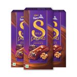 Cadbury Dairy Milk Silk Desserts Walnut Brownie Chocolate Bar, 70 grams (Pack of 3)