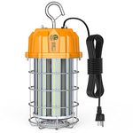 150W LED Temporary Work Light Construction,Portable Work Light 22500Lm 5000K Daylight Replacement for 350W Metal Halide Shop Jobsite High Bay Hanging Lighting