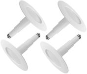 Jolux 4-Pack 5/6" LED Can Lights Retrofit Recessed Lighting,12W=60W,2700K SoftWhite,800 Lumens,Dimmable Adjustable Retrofit Downlight,ETL,Damp Rated,Simple Installation Can Lights,Bevel Trim