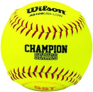 Wilson A9106 ASA Series Softball (12-Pack) 12-Inch Optic Yellow