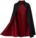 Wirt Mantle Cosplay Costume Men's Vampire Cape Costume Red Black Cloak-XXL