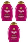 OGX Strength and Length Keratin Oil Shampoo, 385ml, 97751 (Pack of 3)