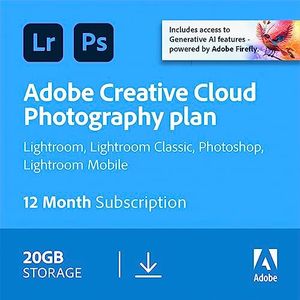 Adobe Creative Cloud Photography Plan 20GB (Photoshop + Lightroom) - 1 Year Subscription [Digital Download]