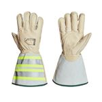 Superior Glove Endura Lineman Insulated Winter Leather Gloves with 6-Inch Hi Vis Reflective Gauntlet Cuffs and Thinsulate Liner – 365DLXFTL X-Large (Pack of 1 Pair)