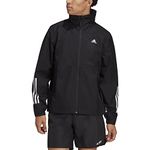 adidas Mens BSC 3-Stripes RAIN.RDY Jacket Black M